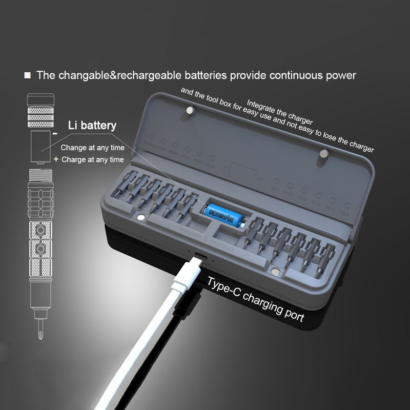 Mini Precision Electric Screwdriver Head Maintenance Tools DIY Tools Set for Models & Electronics - EngineDIY