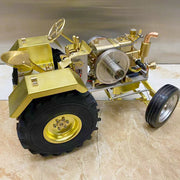 T12 Antique Roller Tractor Model with 1.6cc Mini Horizontal Single-cylinder Water-cooled Gasoline IC Engine - EngineDIY