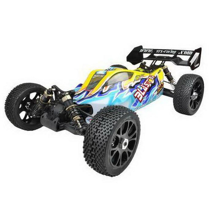 VRX RH816 1/8 Scale 4WD Brushless RTR Off-road Buggy High Speed 2.4GHz RC Car (with 60A ESC, 3650 Motor) - R0236 Yellow Blue - enginediy