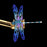 Teching Flying Dragonfly Kinetic Sculpture 3D Metal Model DIY KitsGolden Dragonfly Kinetic Art 3D Metal Model Kits