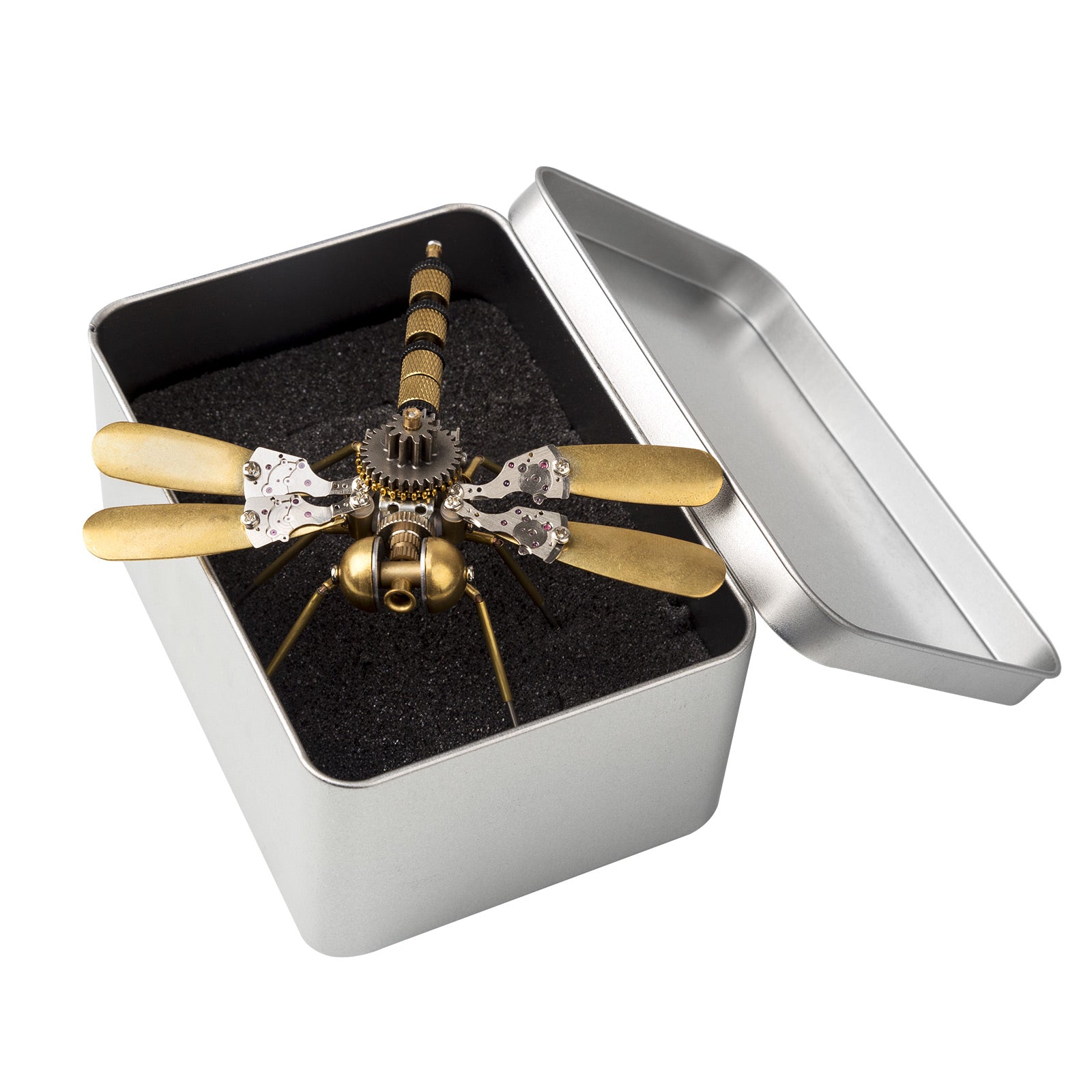 80Pcs Steampunk Insect Metal Model Kits Mechanical Crafts for Home Decor - Dragonfly