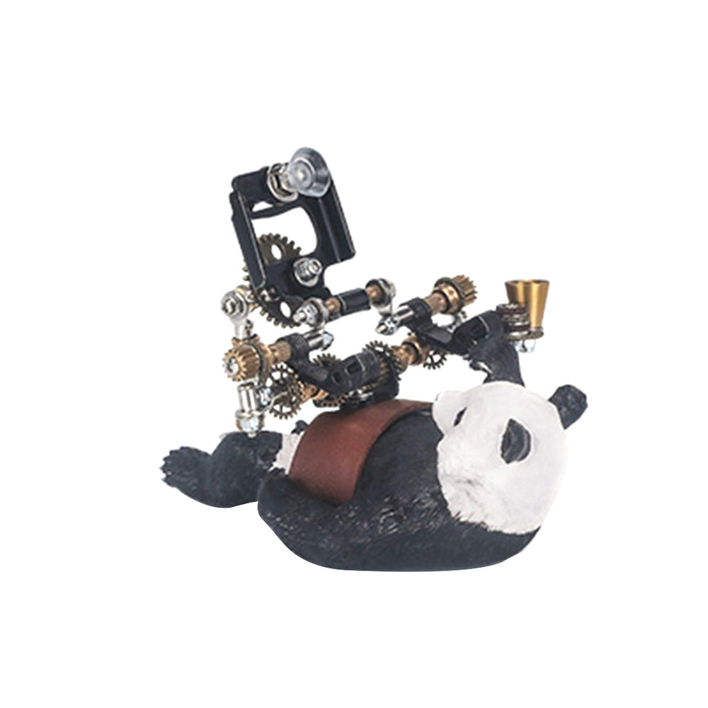 3D Metal Model Kit Mechanical Panda Small Phone Holder DIY Games Assembly Puzzle Jigsaw Creative Gift - 129Pcs - enginediy