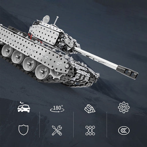 3D Metal Puzzle Mechanical Military Tank DIY Tank Metal Model Kits Handmade Assembly Toys