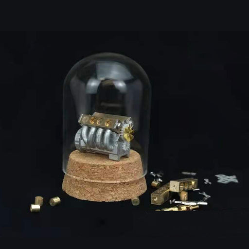 Working Mini V8 Engine Model - Miniature V8 Engine Model That Works - STEM Toys Collection