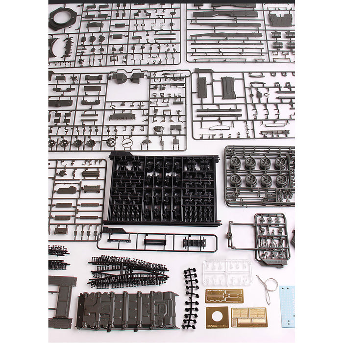1/35 Russian T90A Main Battle Tank Model Military Vehicle Assembly Toy Set (Static Version/Grey-black)