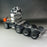 SCALECLUB 1/14 RC Truck 8x8 Artificial 3-Speed Gearbox Differential Lock Gasbag Rear Suspension Full Metal Heavy Tractor Chassis