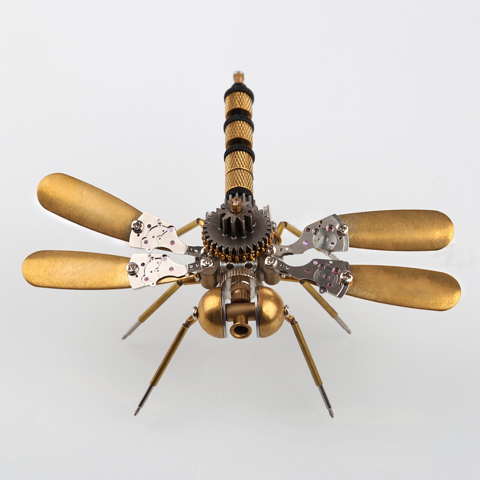 80Pcs Steampunk Insect Metal Model Kits Mechanical Crafts for Home Decor - Dragonfly