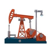 Pumping Unit that Works - Oil Pump Jack Model Kit - TECHING 3D Metal Oilfield Working Equipment with Light Oil Rig Educational Toys Collection 219Pcs - EngineDIY