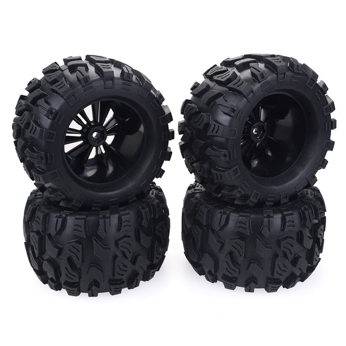 4Pcs 1/10 RC Rubber Tyre Wheel for HSP 94111 94108 94188 Off-road Monster Trucks