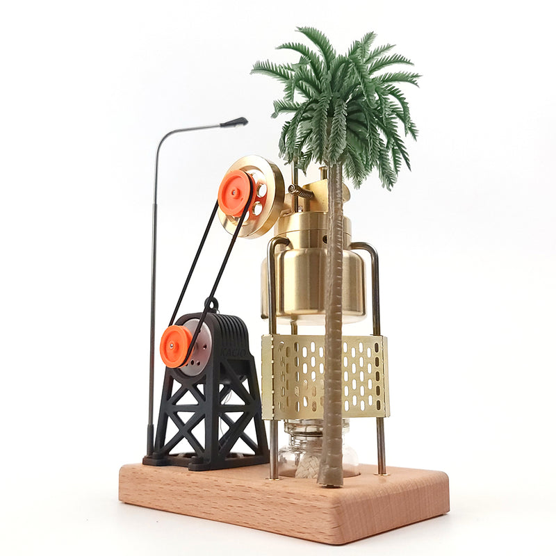 KACIO FD-6 Mini Three-legged Vertical Swing Steam Engine Model with Boiler & Steam Power Generating Units - EngineDIY