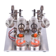 ENJOMOR Stirling Engine Model Generator with Bulb and Voltage Digital Display Meter - STEM Toy - EngineDIY