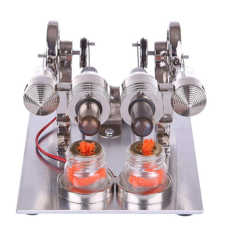 ENJOMOR Stirling Engine Model Generator with Bulb and Voltage Digital Display Meter - STEM Toy - EngineDIY