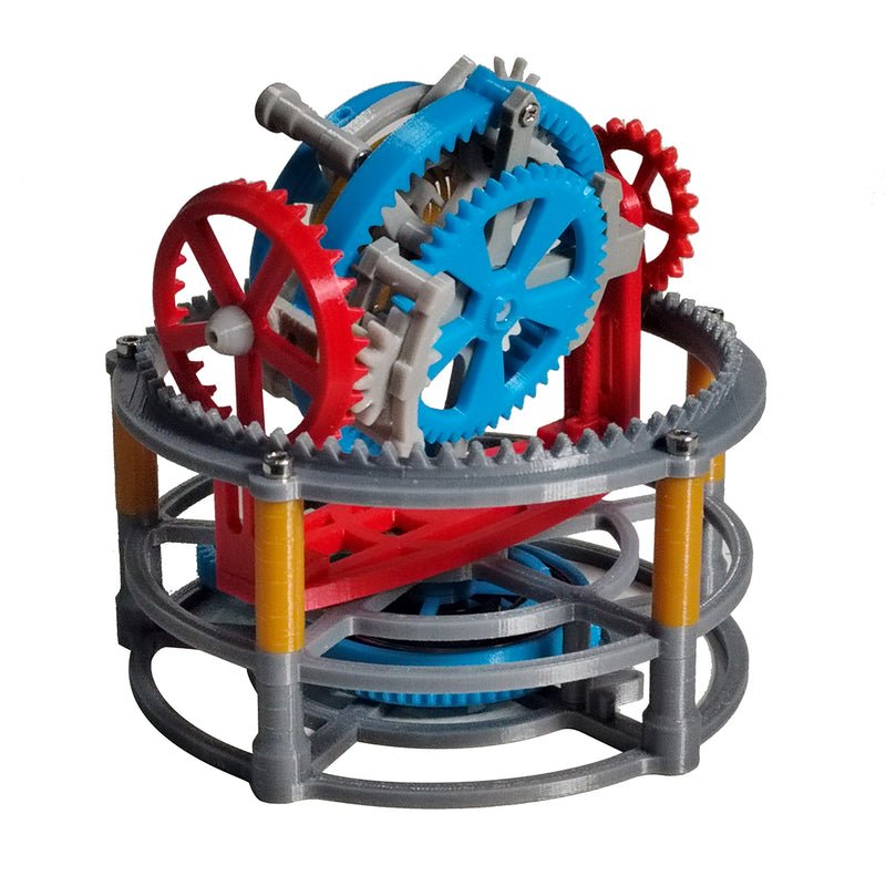 3D Printed Tourbillon Clock Movement Assembly Model Physics Experiment Teaching Model Educational Toy - EngineDIY