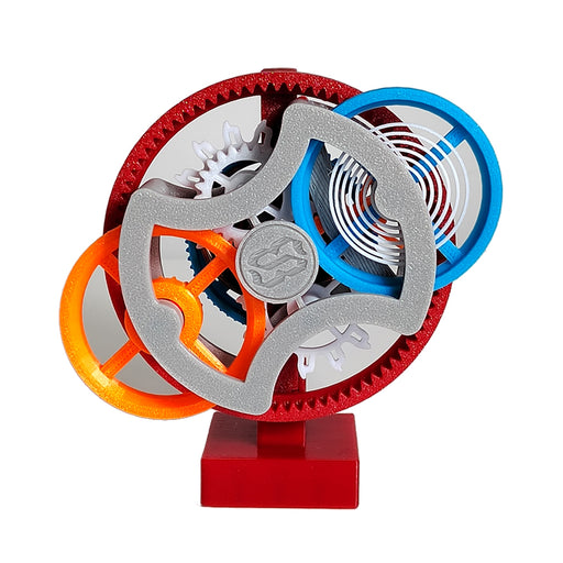 3D Printed Tourbillon Double-ring Flywheel Assembly Model Physics Experiment Teaching Model Educational Toy