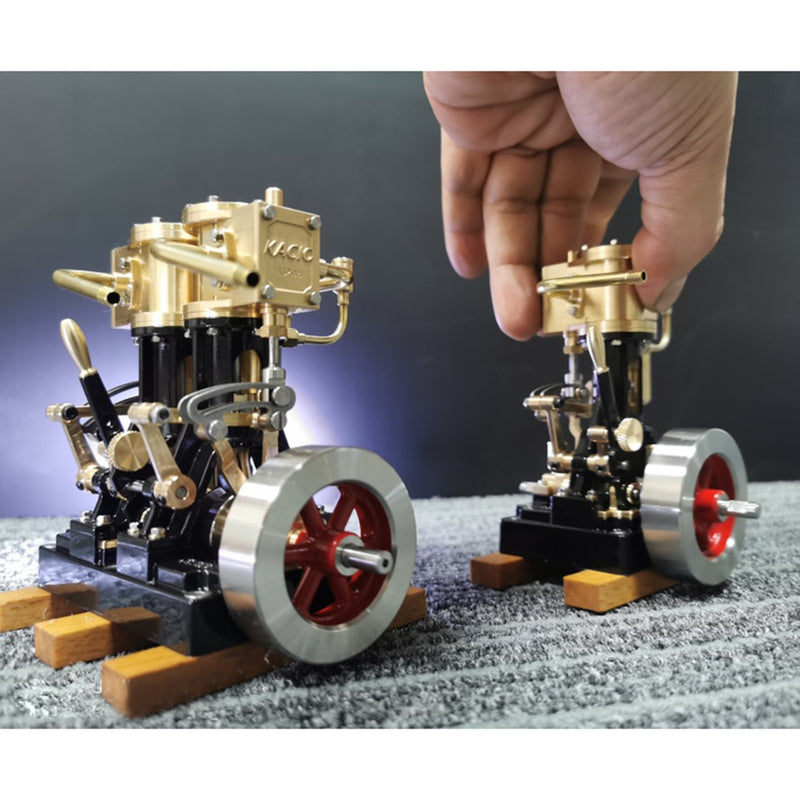KACIO LS1-14 Single Cylinder Reciprocating Steam Engine Model for Model Ship Model Boat Above 60cm - EngineDIY