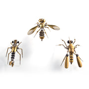 270Pcs Steampunk Insect Metal Model Kits Mechanical Crafts for Home Decor - Mosquito + Deck Insect + Bee Trinity - EngineDIY