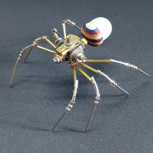 DIY Metal Assembly 3D Mini Spider Model Steampunk Puzzle Toy Set 122PCS