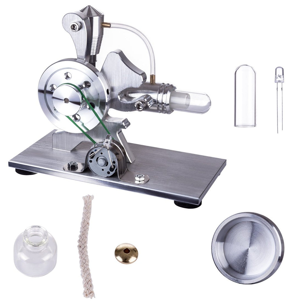 Stirling Engine with LED | Easy Operation & Long Lasting - EngineDIY