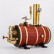 KACIO WS100L 850mL Horizontal Steam Boiler for Model Ship Steam Engine - EngineDIY