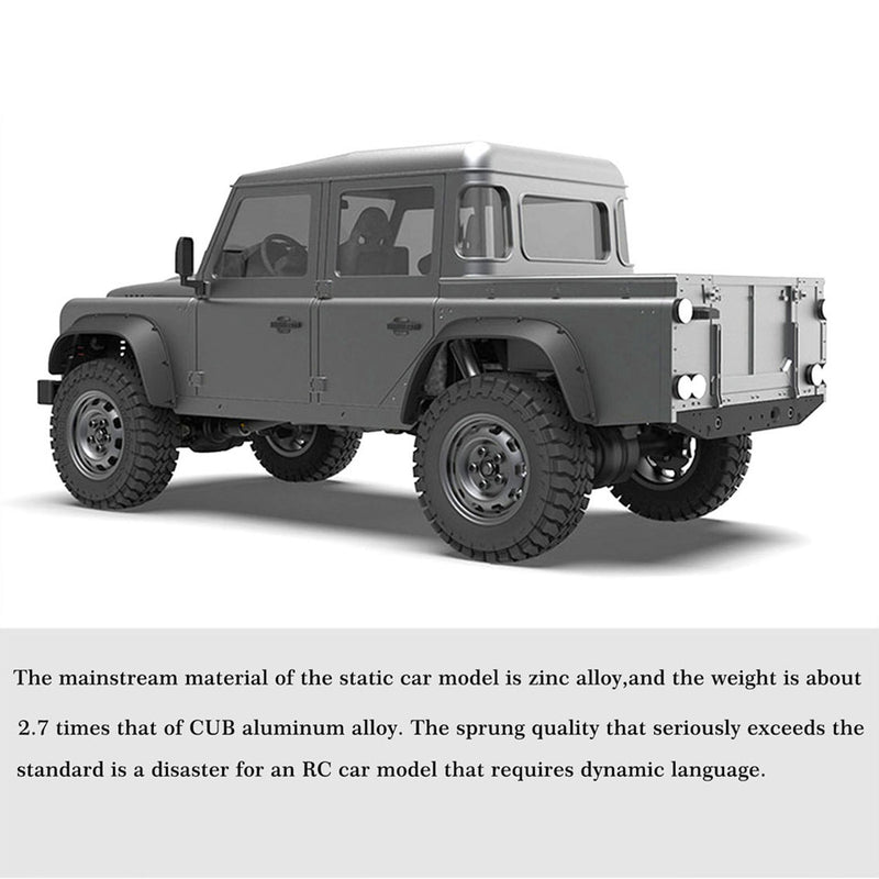 Capo CUB1 RC Crawler Truck 1:18 4WD Electric RC Simulation Off-Road Vehicle Pickup Truck Model with Differential Lock KIT - EngineDIY