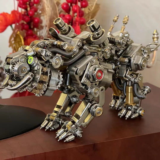 Kit de construction de tigre du Bengale en métal 3D, 700 pièces et plus, jouet à monter soi-même