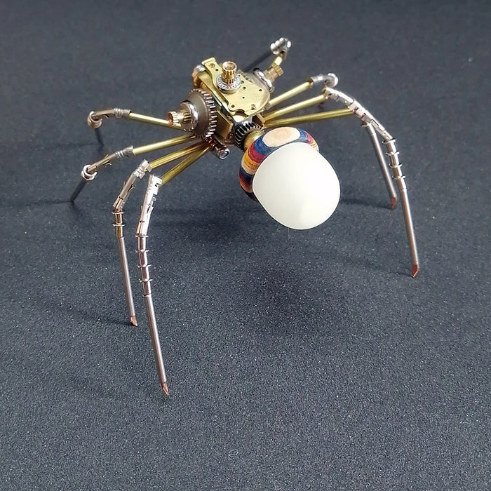 DIY Metal Assembly 3D Mini Spider Model Steampunk Puzzle Toy Set 122PCS