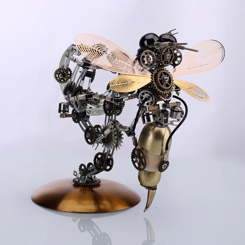 627PCS Metal Steampunk Kit Toy Mechanical Wasp - EngineDIY