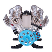 V8 Engine Model Kit that Works - Build Your Own V8 Engine - TECHING 1: 3 Full Metal V8 Car Engine Model Kit 500+Pcs - EngineDIY