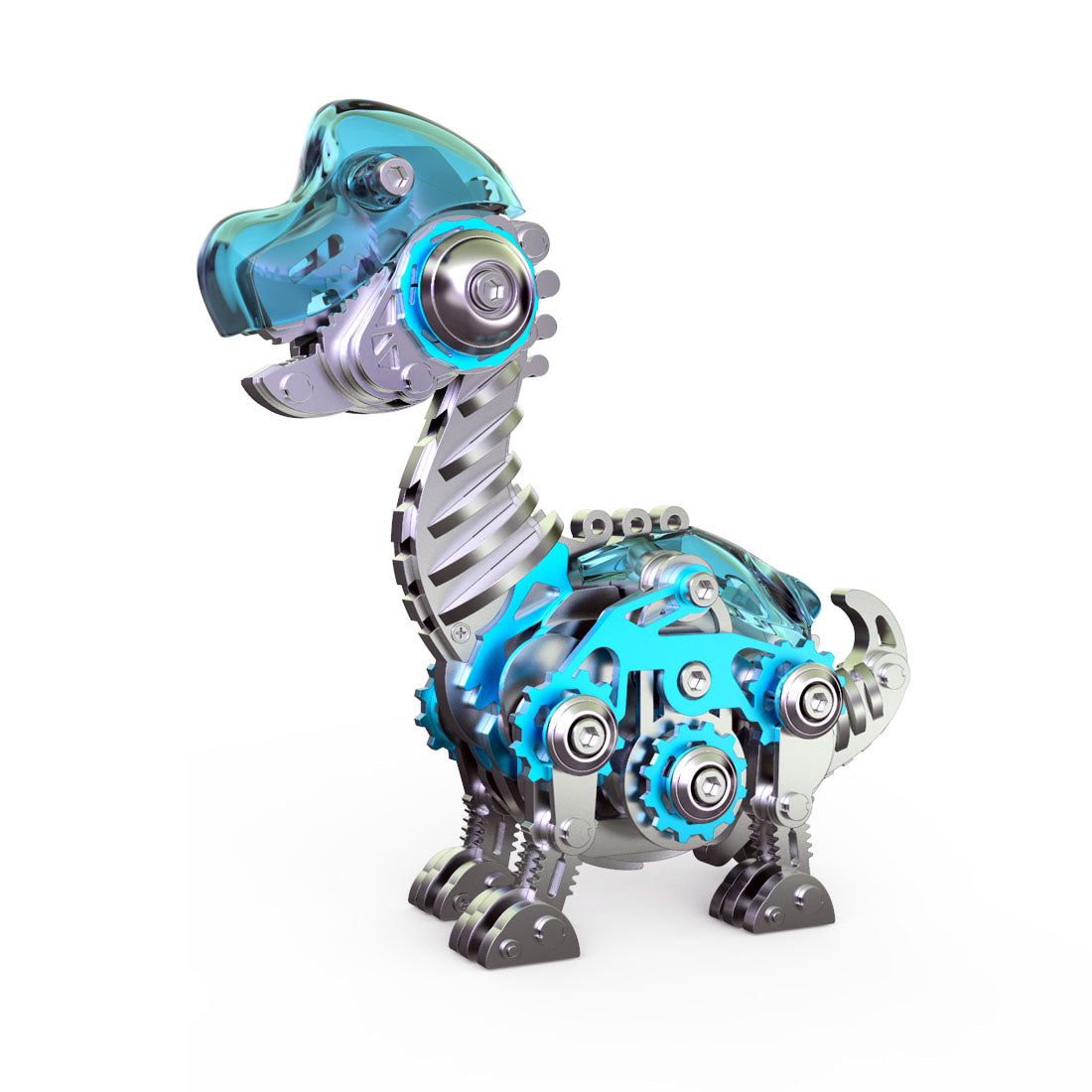 3D-Metall-Dinosaurier-Modellbausatz, DIY-Brachiosaurus-Montagemodell, 160 Teile 