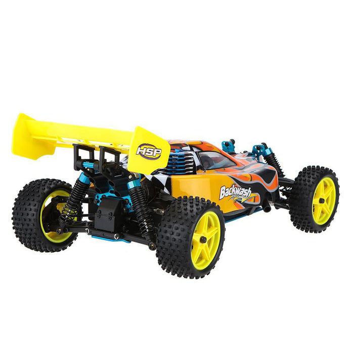 HSP 94166 1/10 4WD 2.4G RC Off-road Vehicle Methanol Powered Car with Level 18cxp Engine - Yellow