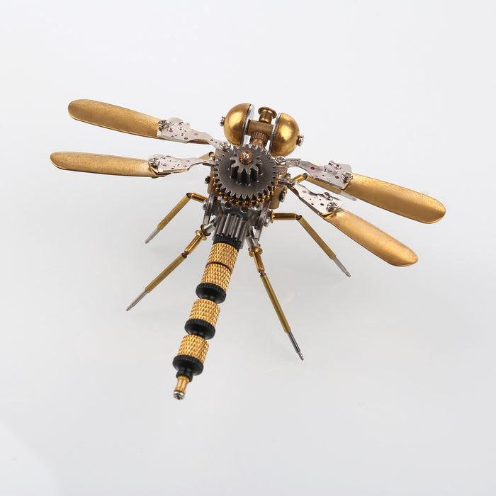 80Pcs Steampunk Insect Metal Model Kits Mechanical Crafts for Home Decor - Dragonfly