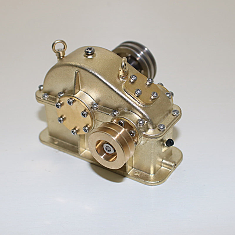 Mini Brass Gear Reducer for Steam Engine Internal Combustion Engine Model - EngineDIY