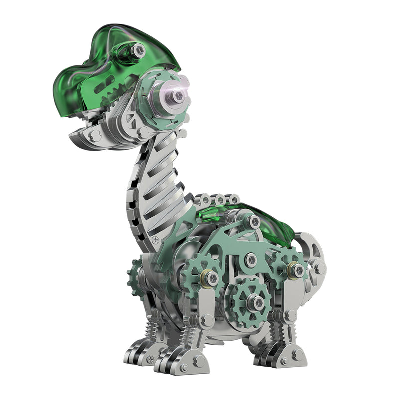 3D Metal Mechanical Dinosaur Model Kit DIY Brachiosaurus Assembly Model - 160PCS - EngineDIY