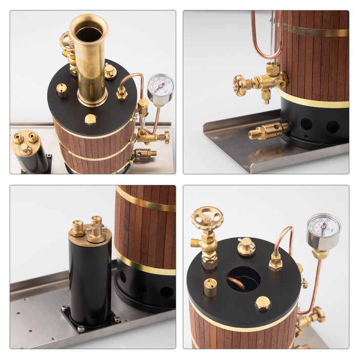 230ML Vertical Boiler Steam Boiler Model for Ship Steam Engine Model