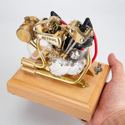 RETROL R29 4.2CC Mini V2 Engine OHV V-Twin Motorcycle Engine Double-cylinder Four-stroke Gasoline Engine Internal Combustion Engine Model - EngineDIY