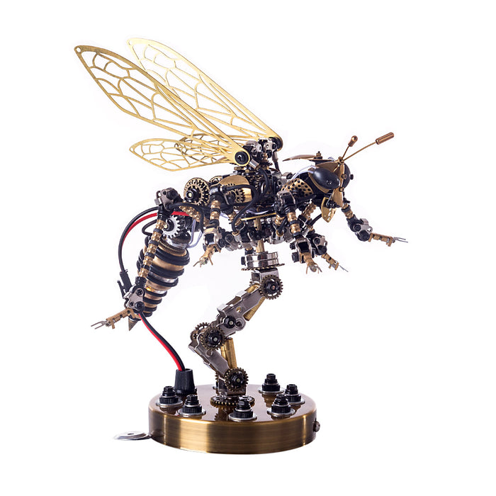Sound Control 3D Puzzle Model Kit Mechanical Wasp  Metal Assembly DIY Model Jigsaw Crafts - enginediy