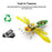 DIY Assembly Mechanical Insect Model Kits Handmade Scientific Toy Set with Voice-activated Photo Frame - Vespa (Random Color)