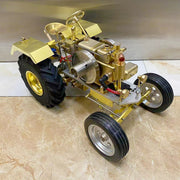 T12 Antique Roller Tractor Model with 1.6cc Mini Horizontal Single-cylinder Water-cooled Gasoline IC Engine - EngineDIY