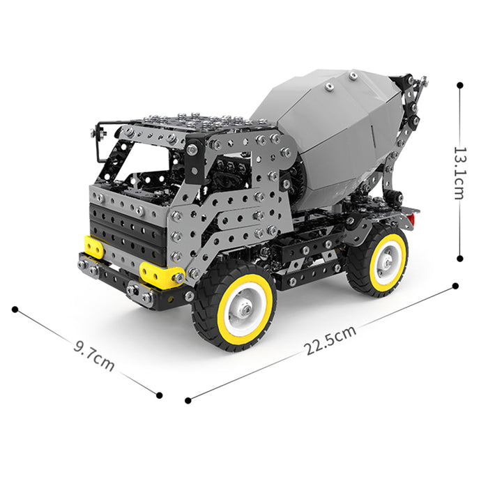 DIY metal engineering cement mixer assembly model