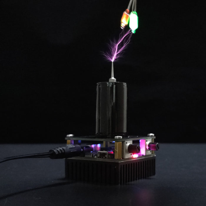 Bluetooth Music Tesla Coil Plasma Speaker Singing Loudspeaker Dual-mode Artificial Lightning Experimenting Device Teaching Tool Desktop Toy