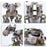 3D Metal Steampunk Puzzle Mechanical Easter Mouse Model DIY Assembly Animal Jigsaw Puzzle Kit with Egg-525PCS