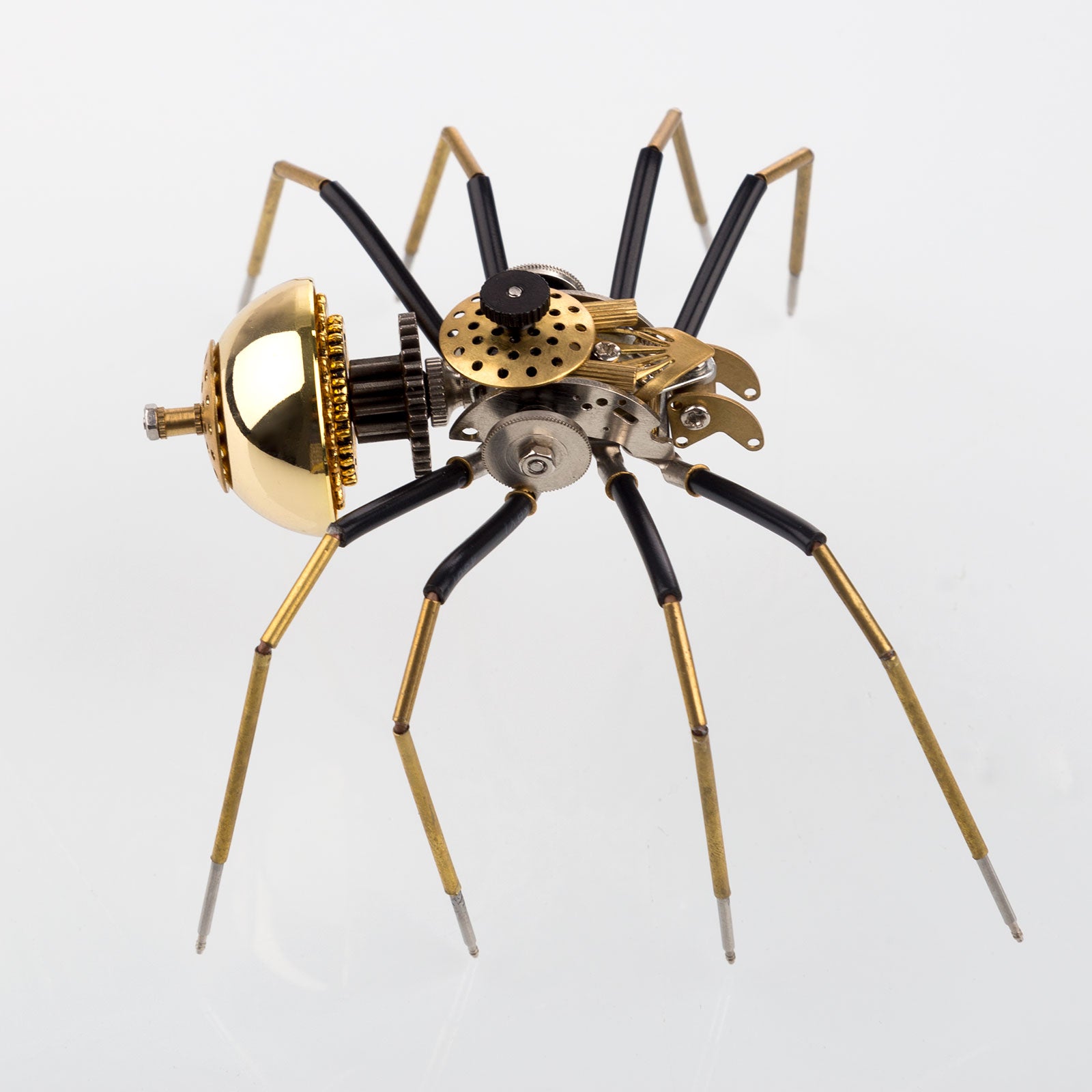 80Pcs Steampunk Insect Metal Model Kits Mechanical Crafts for Home Decor - Spider