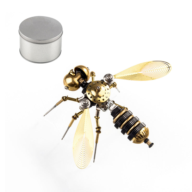 90Pcs Steampunk Insect Metal Model Kits Mechanical Crafts for Home Decor - Bee - EngineDIY