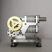 ENJOMOR Mini α Structure Hot-Air Stirling Engine Electric Generator 4000rpm - Gift Collection - EngineDIY