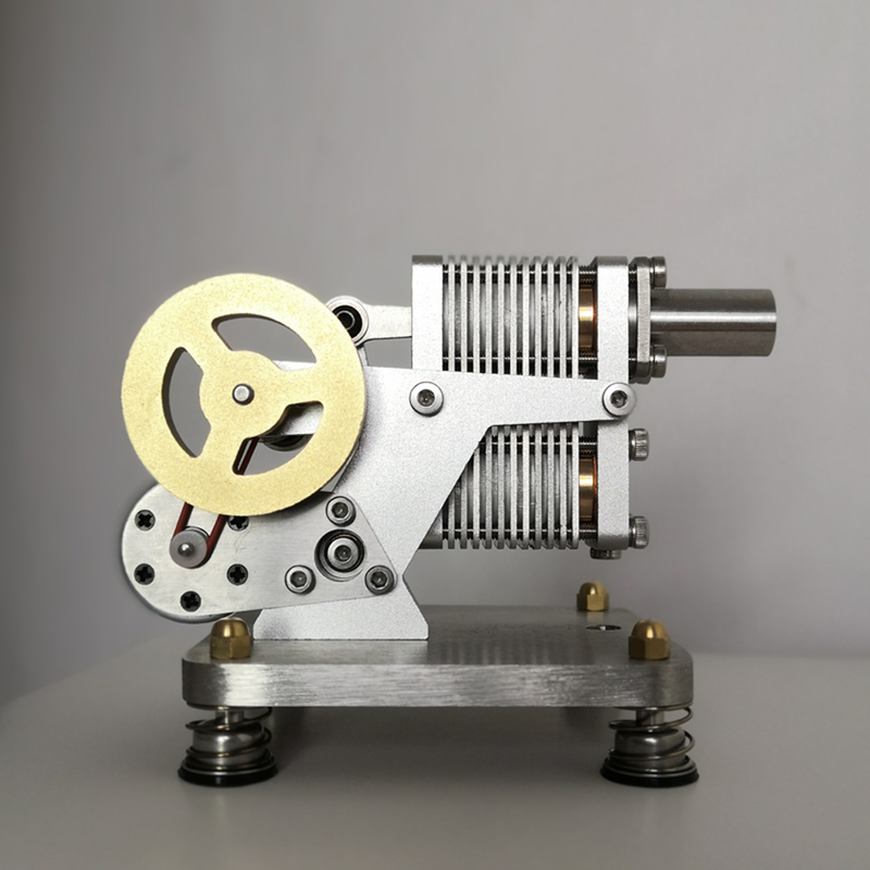 ENJOMOR Mini α Structure Hot-Air Stirling Engine Electric Generator 4000rpm - Gift Collection - EngineDIY