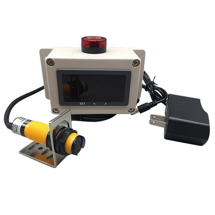 Electronic Digital Display Tachometer with Sensor Measuring Instrument