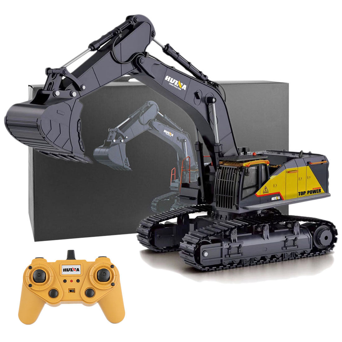 HUINA RC Excavator 4種類パーツ付き HUINA 1:14 22CH 2.4G RC Excavator Engineering Vehicle Model Alloy