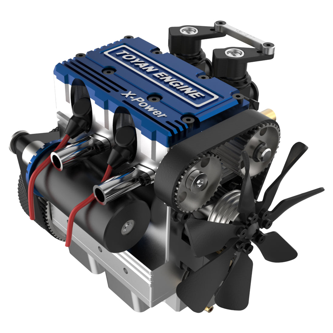 TOYAN FS-L200 2 Cylinder 4 Stroke Model Engine Kit - Build Your Own En ...