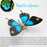 3D Metal Butterfly Model Kit, 3 In 1 Steampunk Butterfly (200PCS+/Blue) - Morpho Helena, Papilio Ulysses & Dichorragia Nesimachus