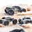 FS Racing TANK 1/8 RC Car 4WD 110KM/H 2.4G RC Electric Racing Off-road Monster Truck Model (RTR Version)